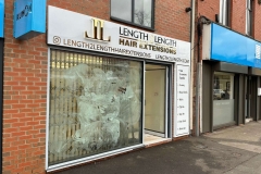 Flat cut letters
